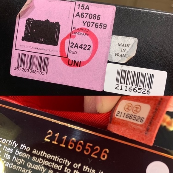 Chanel 15A LIKE NEW Red Lambskin Small Boy Bag GHW - Picture 2 of 14